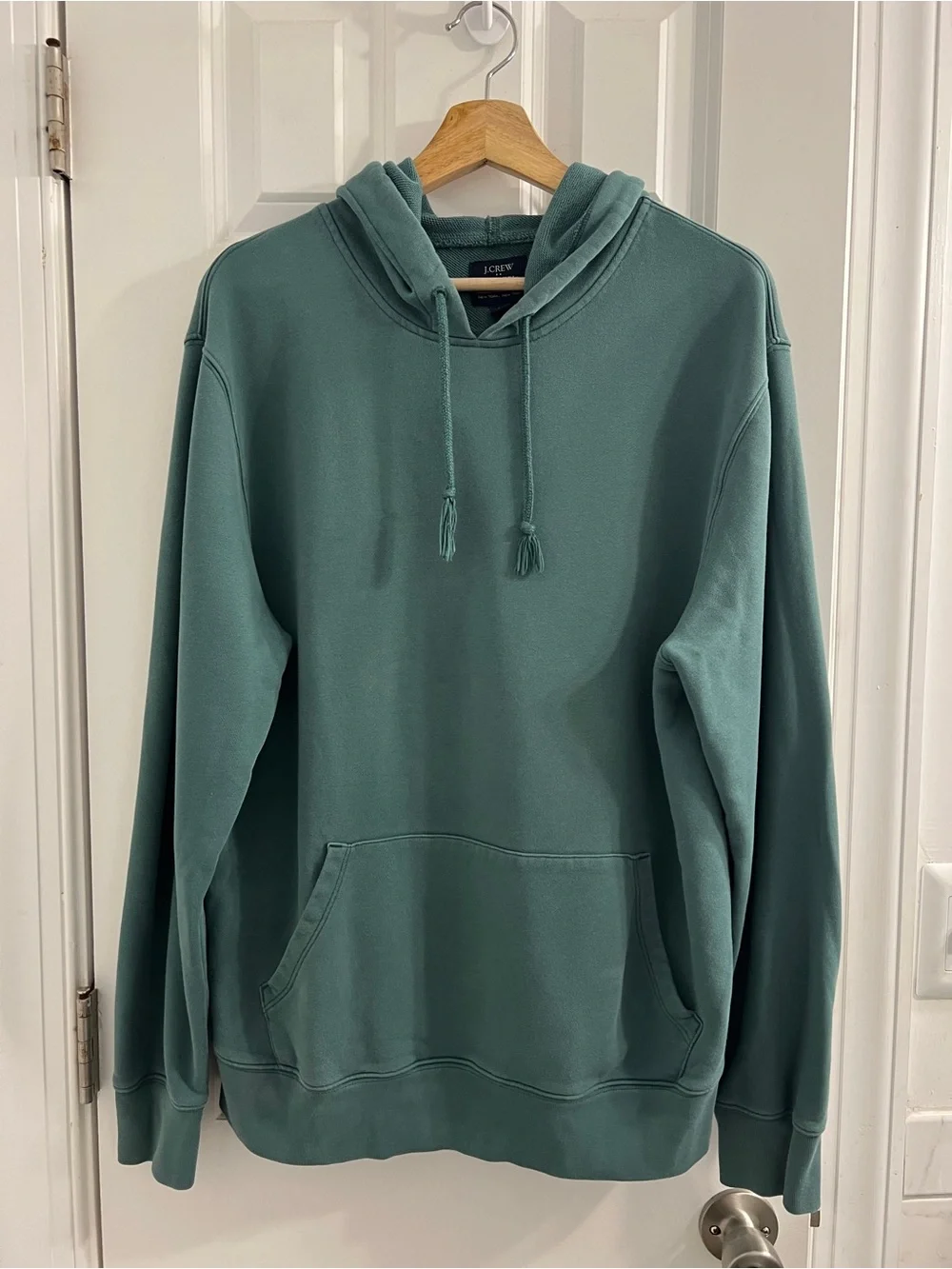 J. Crew Authentic Fleece Pullover Hoodie for Men- Large